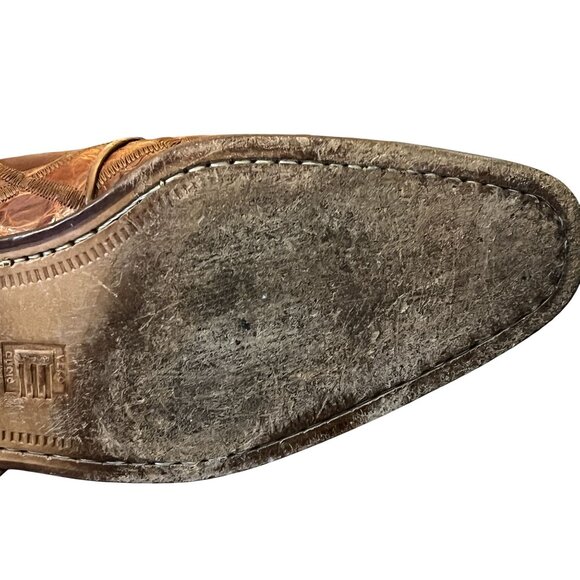 David Eden Brown Alligator Crocodile Handmade Leather Mens Size 10 Shoes main image 16